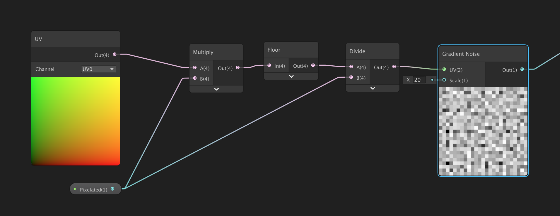 Pixelated Ground in Unity Shader Graph - Patryk Galach